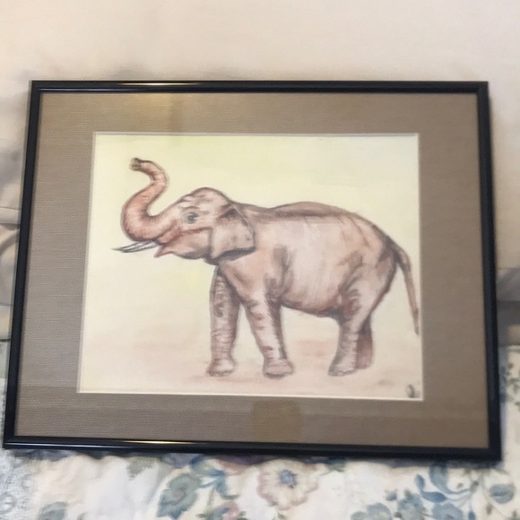 🌸NEW🌸 Elephant Framed Artwork - Picture 2 of 15